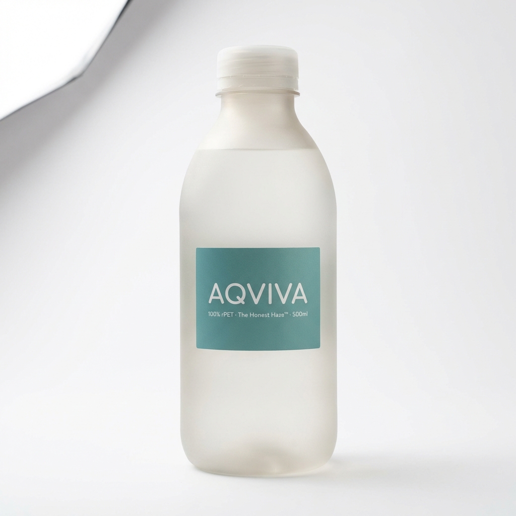100% rPET hazy water bottle The Honest Haze