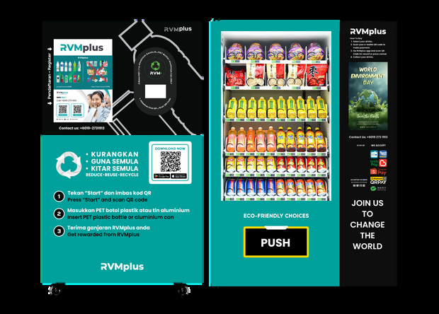 RVMplus reverse vending machine Malaysia ESG recycling